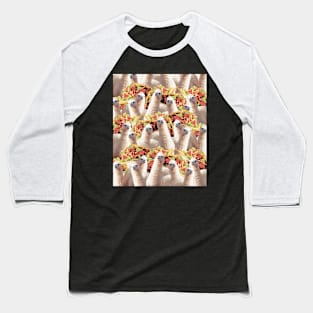 Funny Llama Taco Crazy Collage Baseball T-Shirt